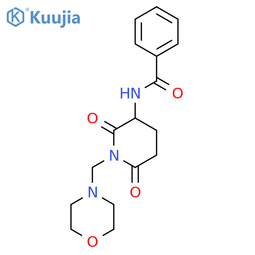 Benzamide, N-[1-(4-morpholinylmethyl)-2,6-dioxo-3-piperidinyl]- structure