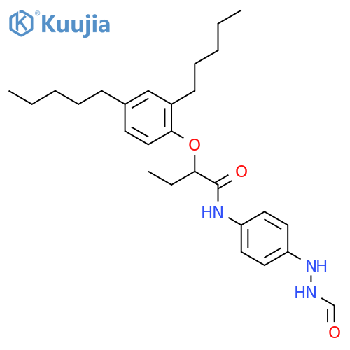 Butanamide, 2-(2,4-dipentylphenoxy)-N-[4-(2-formylhydrazino)phenyl]- structure