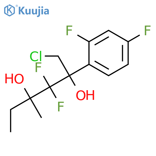 2,4-Hexanediol, 1-chloro-2-(2,4-difluorophenyl)-3,3-difluoro-4-methyl- structure