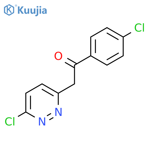 Ethanone, 1-(4-chlorophenyl)-2-(6-chloro-3-pyridazinyl)- structure