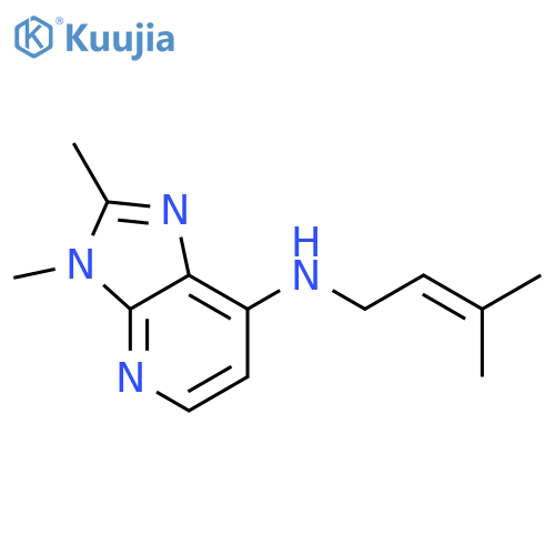 3H-Imidazo[4,5-b]pyridin-7-amine, 2,3-dimethyl-N-(3-methyl-2-butenyl)- structure