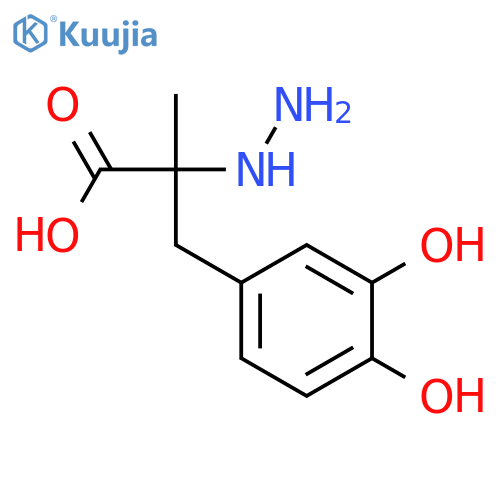Benzenepropanoic acid, a-hydrazinyl-3,4-dihydroxy-a-methyl- structure