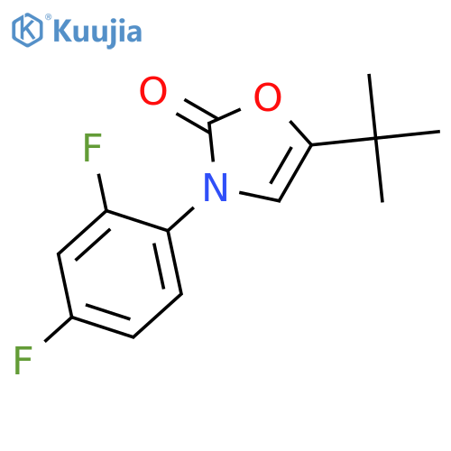 2(3H)-OXAZOLONE, 3-(2,4-DIFLUOROPHENYL)-5-(1,1-DIMETHYLETHYL)- structure