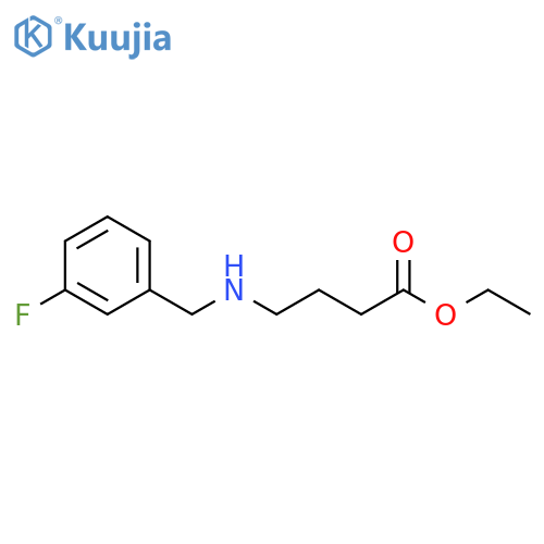 ethyl 4-{(3-fluorophenyl)methylamino}butanoate structure