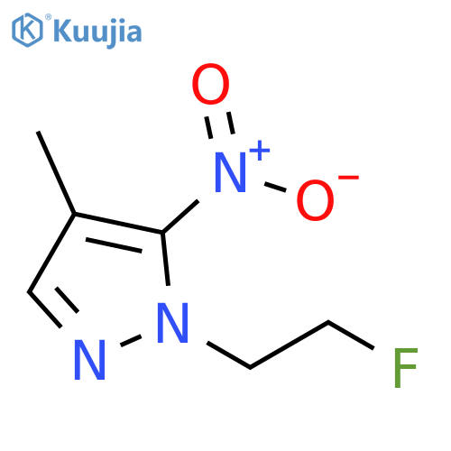1-(2-fluoroethyl)-4-methyl-5-nitro-1H-pyrazole structure