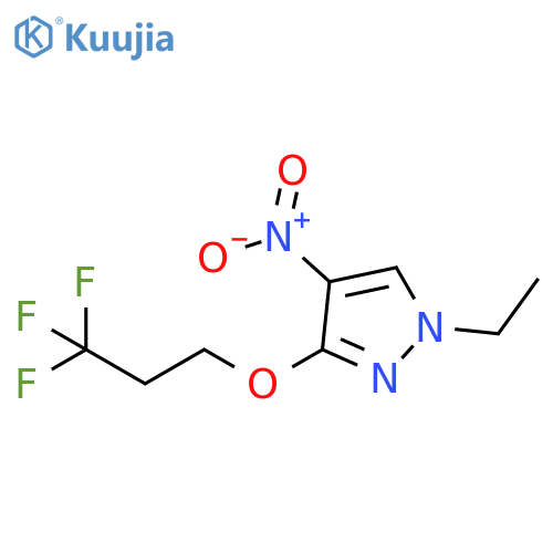 1-Ethyl-4-nitro-3-(3,3,3-trifluoro-propoxy)-1H-pyrazole structure