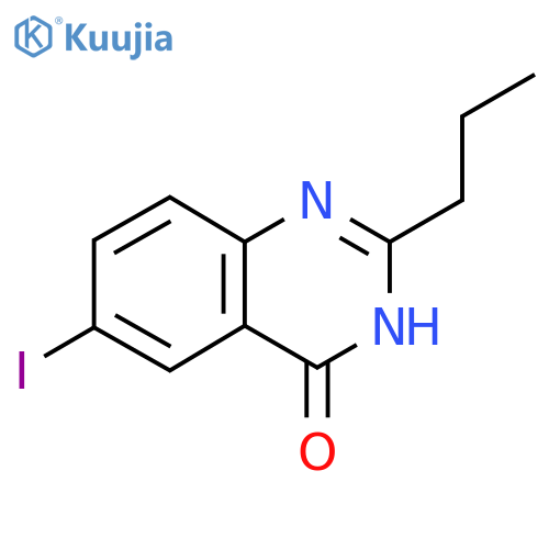 6-iodo-2-propyl-4(3H)-Quinazolinone structure
