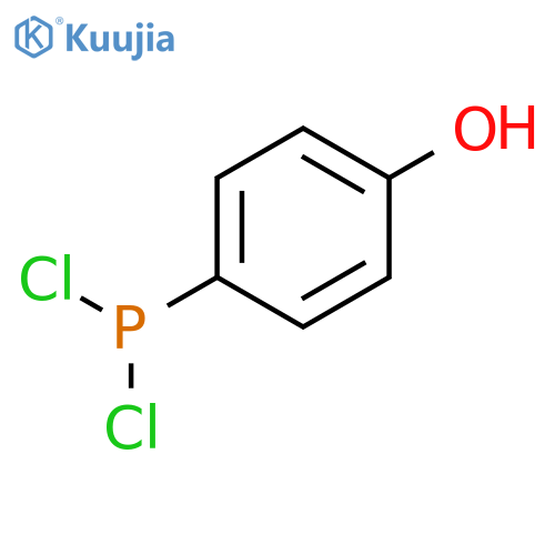 Phosphonous dichloride, (4-hydroxyphenyl)- structure