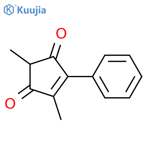 4-Cyclopentene-1,3-dione, 2,4-dimethyl-5-phenyl- structure