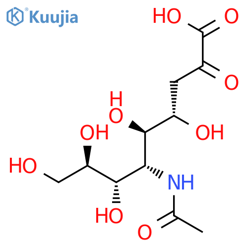 D-glycero-D-allo-2-Nonulosonic acid, 6-(acetylamino)-3,6-dideoxy- structure