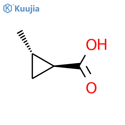 (1S,2S)-2-methylcyclopropane-1-carboxylic acid structure