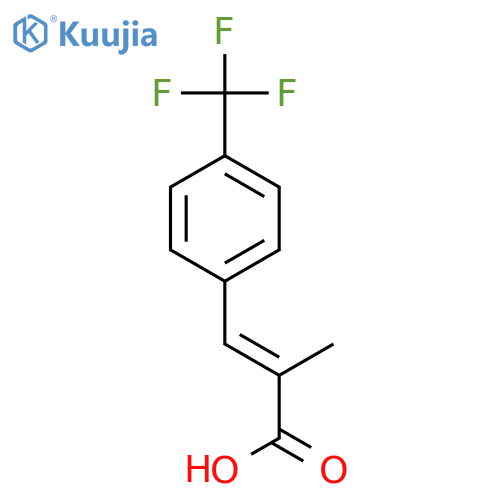 2-Propenoic acid, 2-methyl-3-[4-(trifluoromethyl)phenyl]- structure