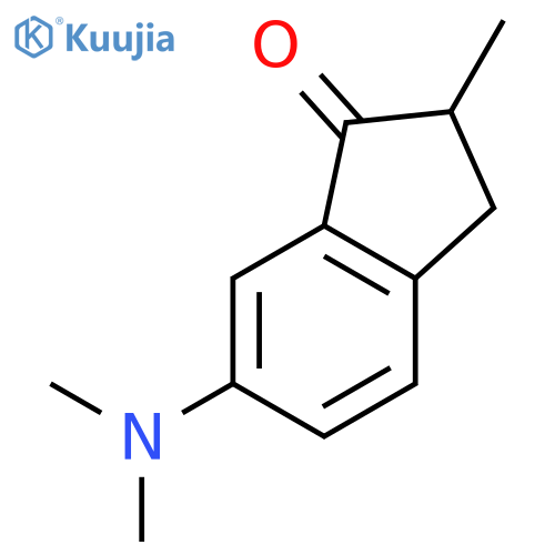 1H-Inden-1-one, 6-(dimethylamino)-2,3-dihydro-2-methyl- structure