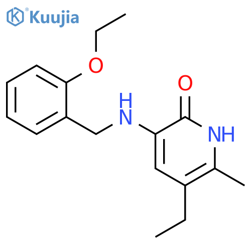 2(1H)-Pyridinone,3-[[(2-ethoxyphenyl)methyl]amino]-5-ethyl-6-methyl- structure