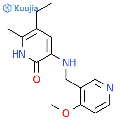 2(1H)-Pyridinone,5-ethyl-3-[[(4-methoxy-3-pyridinyl)methyl]amino]-6-methyl- structure