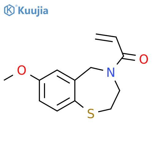 1-(7-Methoxy-2,3-dihydro-1,4-benzothiazepin-4(5H)-yl)prop-2-en-1-one structure