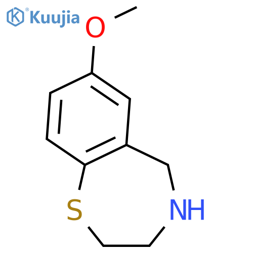 7-methoxy-2,3,4,5-tetrahydro-1,4-benzothiazepine structure