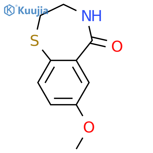 1,4-Benzothiazepin-5(2H)-one,3,4-dihydro-7-methoxy- structure