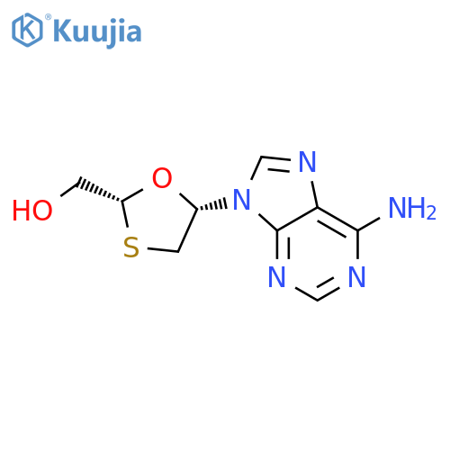 1,3-Oxathiolane-2-methanol,5-(6-amino-9H-purin-9-yl)-, (2R-cis)- (9CI) structure