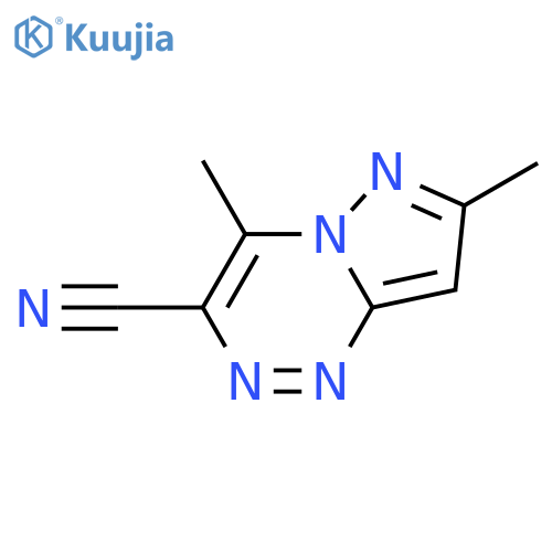 Pyrazolo[5,1-c][1,2,4]triazine-3-carbonitrile, 4,7-dimethyl- structure