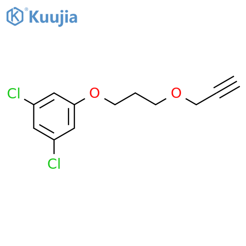 Benzene, 1,3-dichloro-5-[3-(2-propynyloxy)propoxy]- structure