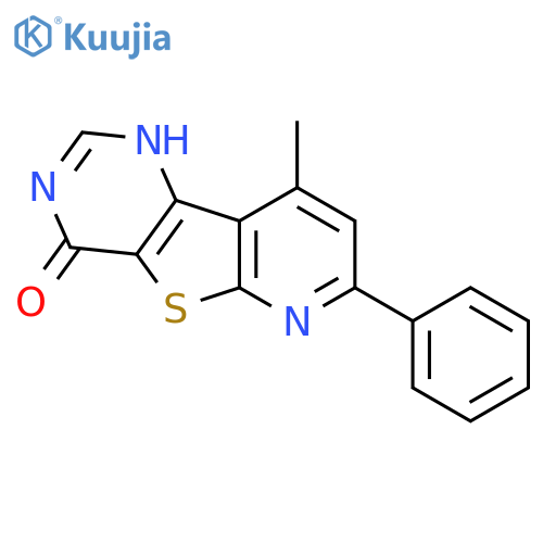 Pyrido[3',2':4,5]thieno[3,2-d]pyrimidin-4(1H)-one, 9-methyl-7-phenyl- structure