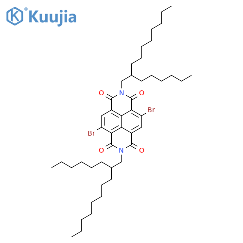 4,9-Dibromo-2,7-bis(2-hexyldecyl)benzo[lmn][3,8]phenanthroline-1,3,6,8(2H,7H)-tetraone structure