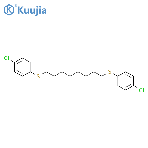 Benzene, 1,1'-[1,8-octanediylbis(thio)]bis[4-chloro- structure