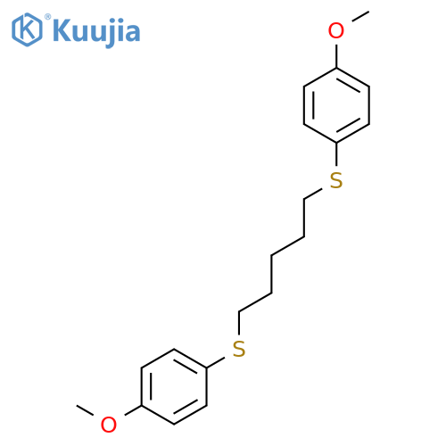 Benzene, 1,1'-[1,5-pentanediylbis(thio)]bis[4-methoxy- structure