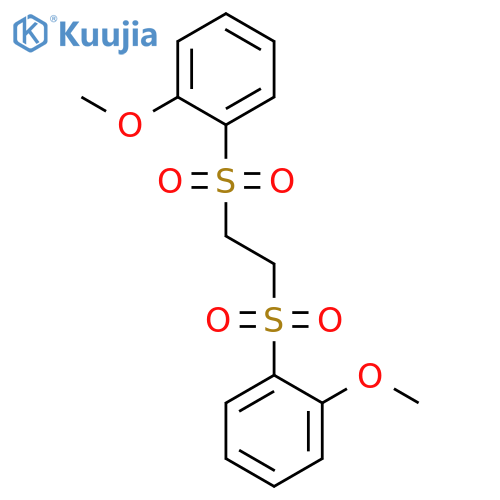 Benzene, 1,1'-[1,2-ethanediylbis(sulfonyl)]bis[2-methoxy- structure