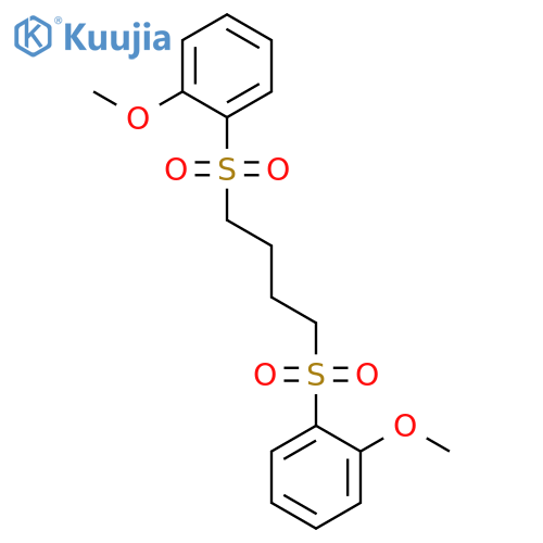 Benzene, 1,1'-[1,4-butanediylbis(sulfonyl)]bis[2-methoxy- structure