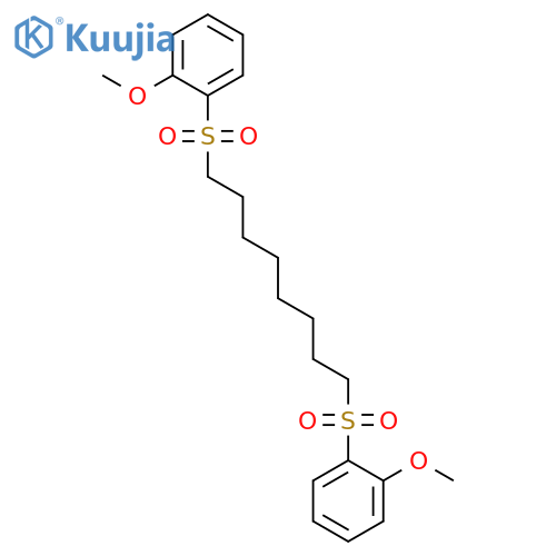 Benzene, 1,1'-[1,8-octanediylbis(sulfonyl)]bis[2-methoxy- structure