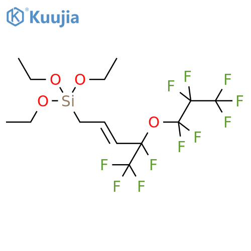 Silane, triethoxy(4,5,5,5-tetrafluoro-4-(heptafluoropropoxy)-2-pentenyl)- structure