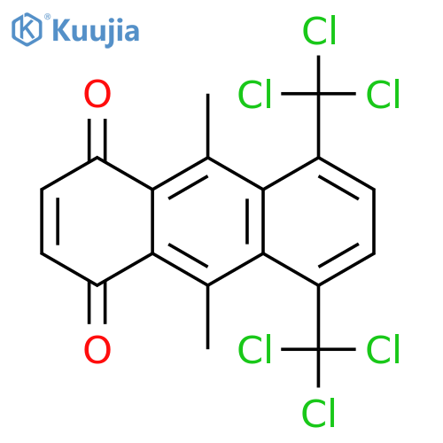 1,4-Anthracenedione, 9,10-dimethyl-5,8-bis(trichloromethyl)- structure