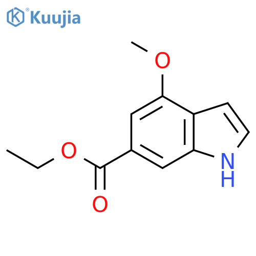 Ethyl 4-methoxy-1H-indole-6-carboxylate structure