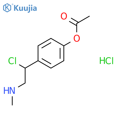 4-1-Chloro-2-(methylamino)ethylphenyl Acetate Hydrochloride structure