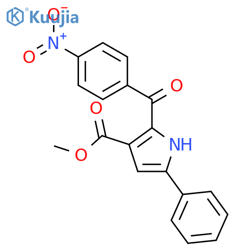 1H-Pyrrole-3-carboxylic acid, 2-(4-nitrobenzoyl)-5-phenyl-, methyl ester structure
