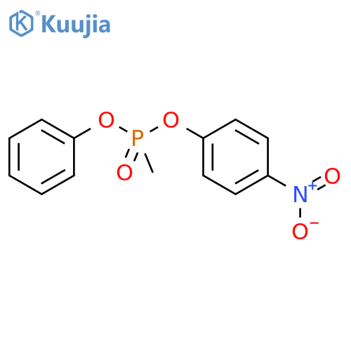 Phosphonic acid, methyl-, 4-nitrophenyl phenyl ester structure