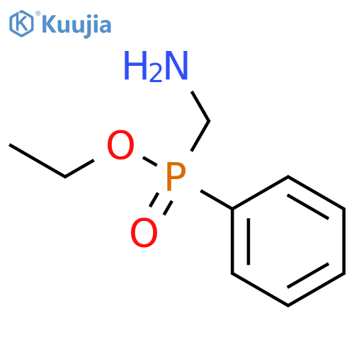 PHOSPHINIC ACID, (AMINOMETHYL)PHENYL-, ETHYL ESTER structure
