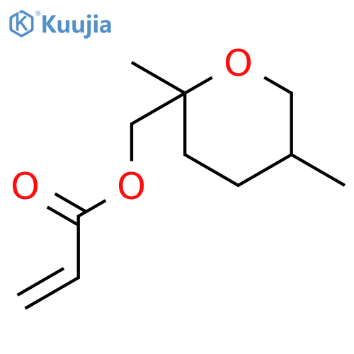 2-Propenoic acid, (tetrahydro-2,5-dimethyl-2H-pyran-2-yl)methyl ester structure