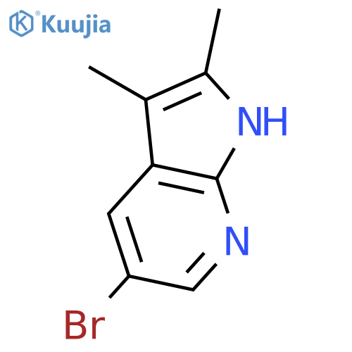 1H-PYRROLO[2,3-B]PYRIDINE, 5-BROMO-2,3-DIMETHYL- structure