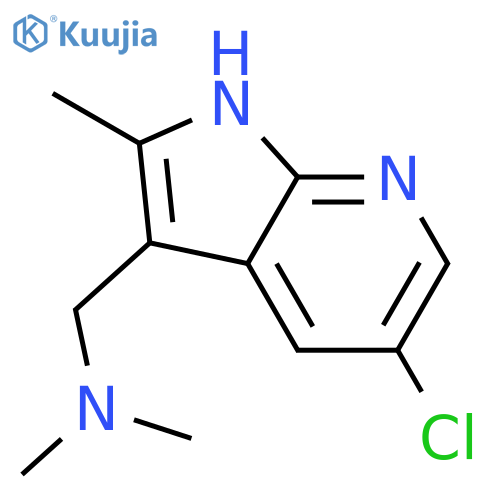 1H-Pyrrolo[2,3-b]pyridine-3-methanamine, 5-chloro-N,N,2-trimethyl- structure