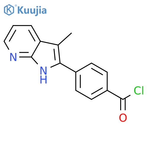 Benzoyl chloride, 4-(3-methyl-1H-pyrrolo[2,3-b]pyridin-2-yl)- structure