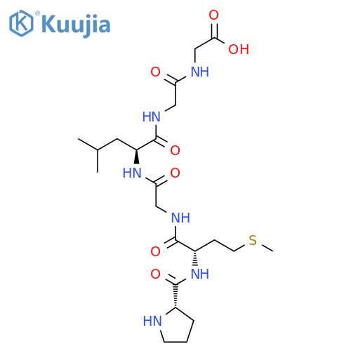 Glycine, N-[N-[N-[N-(N-L-prolyl-L-methionyl)glycyl]-L-leucyl]glycyl]- structure