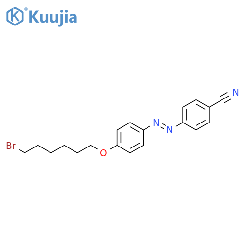 Benzonitrile, 4-[(1E)-[4-[(6-bromohexyl)oxy]phenyl]azo]- structure