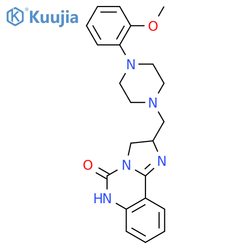 Imidazo[1,2-c]quinazolin-5(3H)-one,2,6-dihydro-2-[[4-(2-methoxyphenyl)-1-piperazinyl]methyl]- structure