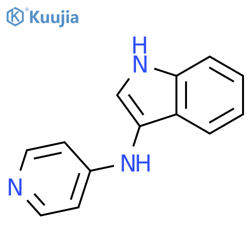 1H-Indol-3-amine, N-4-pyridinyl- structure