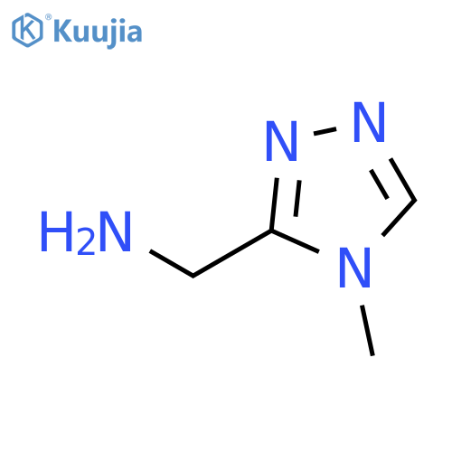 (4-Methyl-4H-1,2,4-triazol-3-yl)methanamine structure