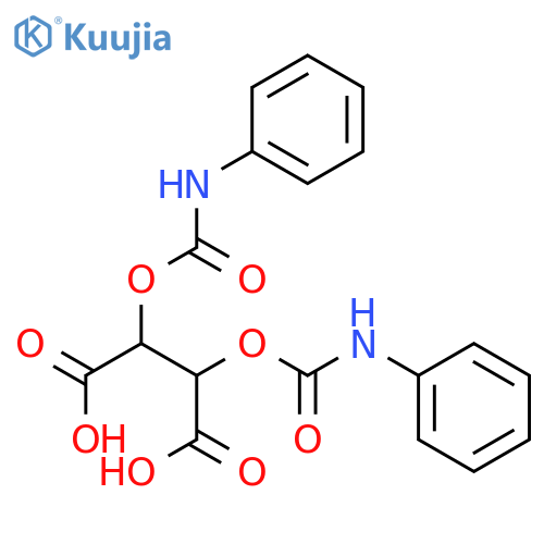Butanedioic acid, 2,3-bis[[(phenylamino)carbonyl]oxy]- structure