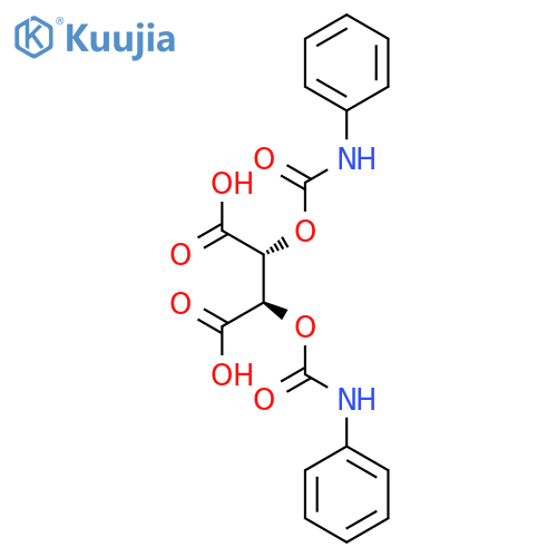 Butanedioic acid,2,3-bis[[(phenylamino)carbonyl]oxy]-, [R-(R*,R*)]- (9CI) structure